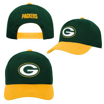 Youth Green Bay Packers NFL Two-Tone Adjustable Hat
