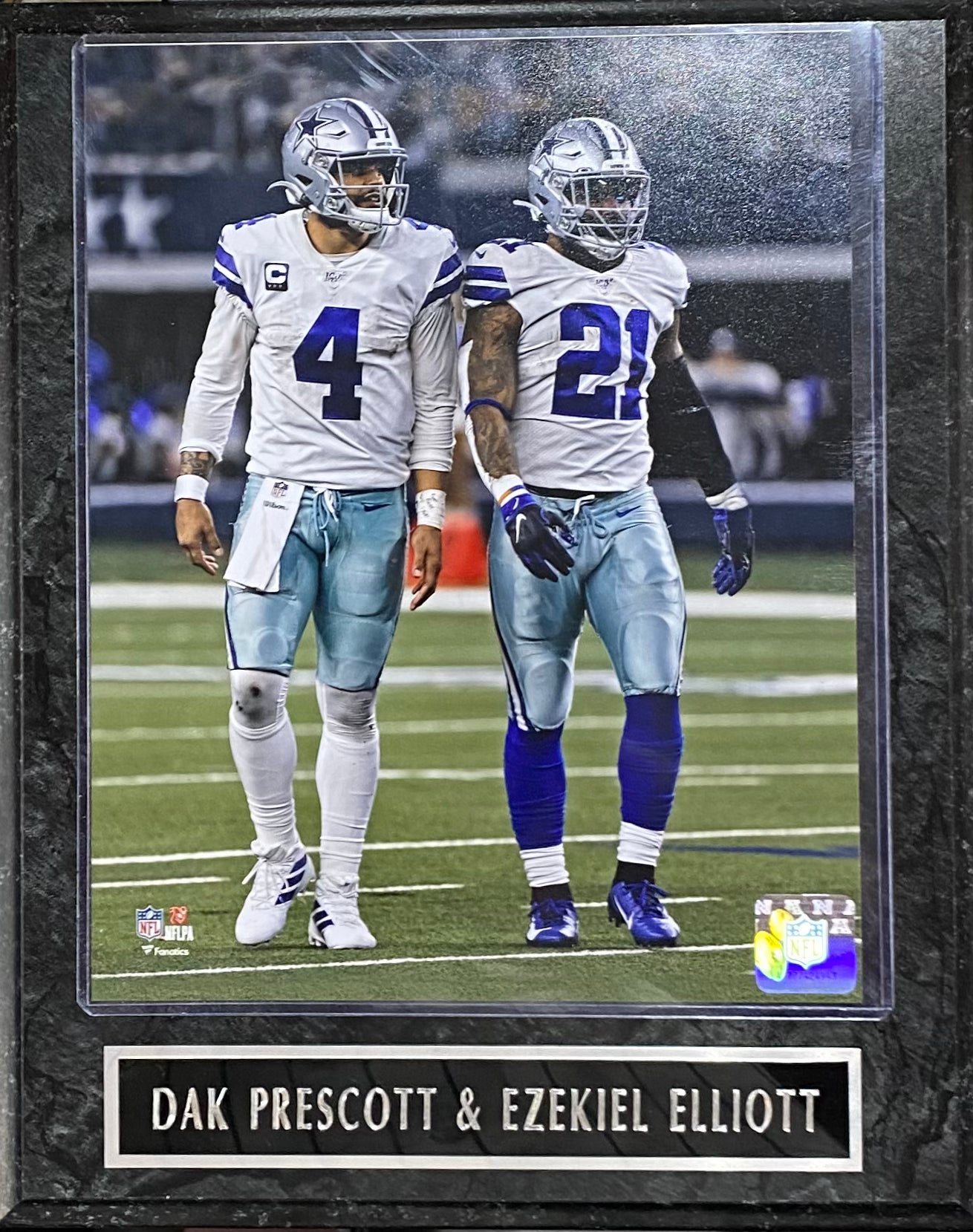 Dak Prescott & Ezekiel Elliott Dallas Cowboys Wall Plaque
