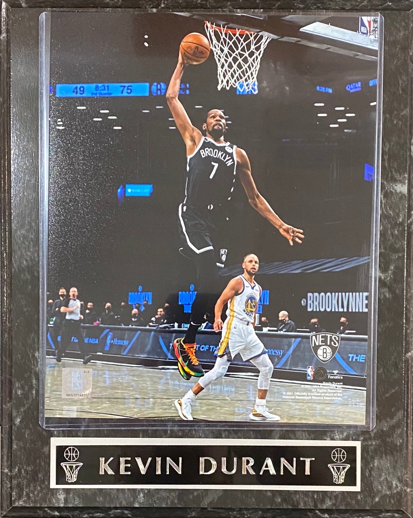 Kevin Durant Brooklyn Nets Plaque