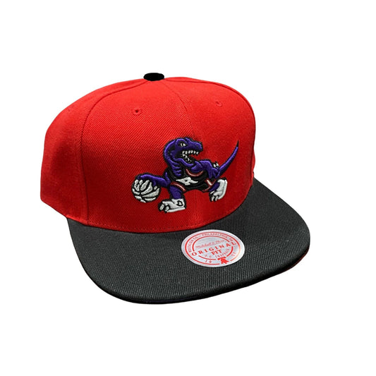 Men's Toronto Raptors & Ness Red/Black Hardwood Classics Reload 2.0 Snapback Adjustable Hat
