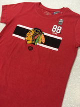 Women's Chicago Blackhawks Patrick Kane Stripes Player T-Shirt - Pro Jersey Sports