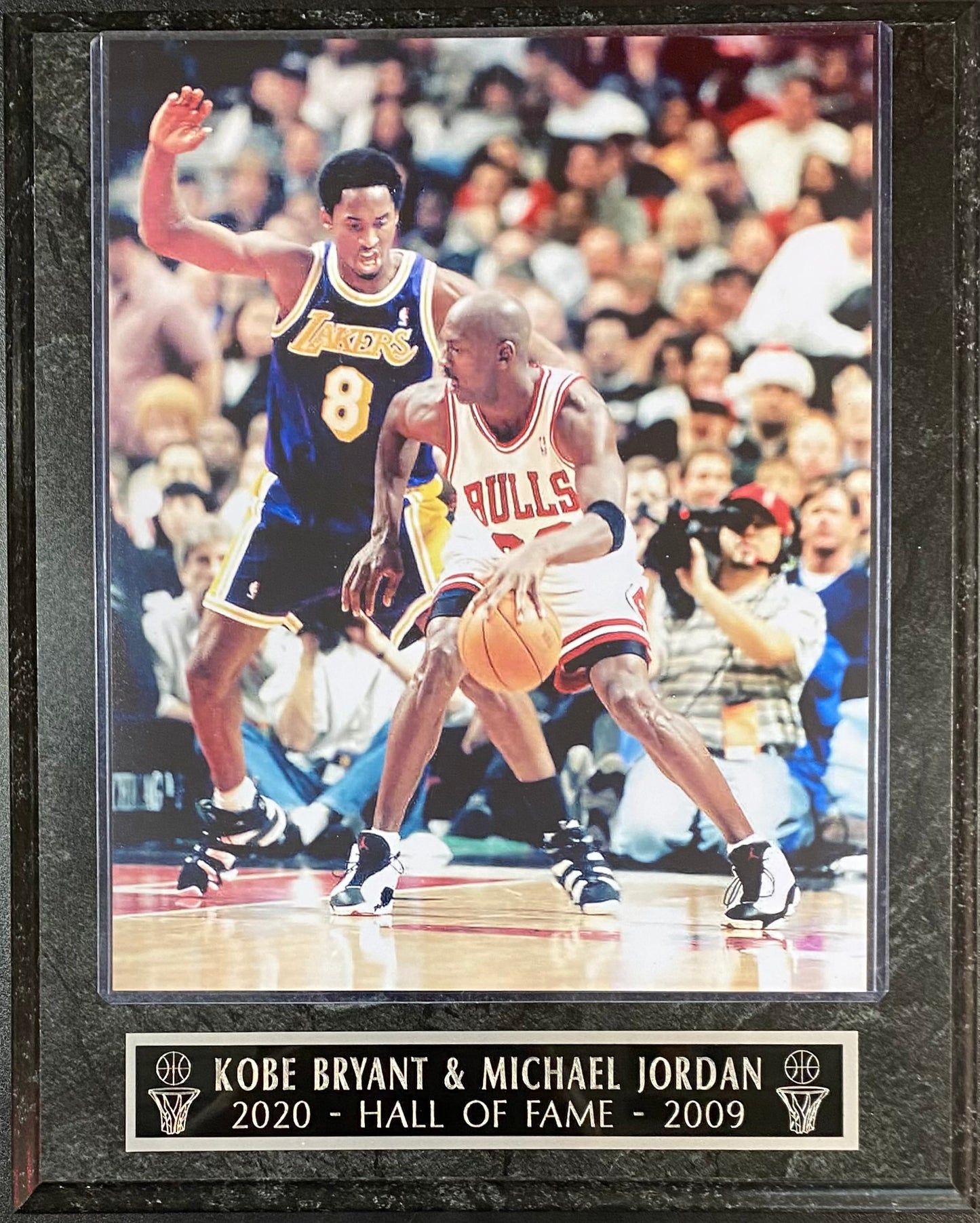 Kobe Bryant & Michael Jordan 2021-Hall of Fame-2009 Wall Plaque