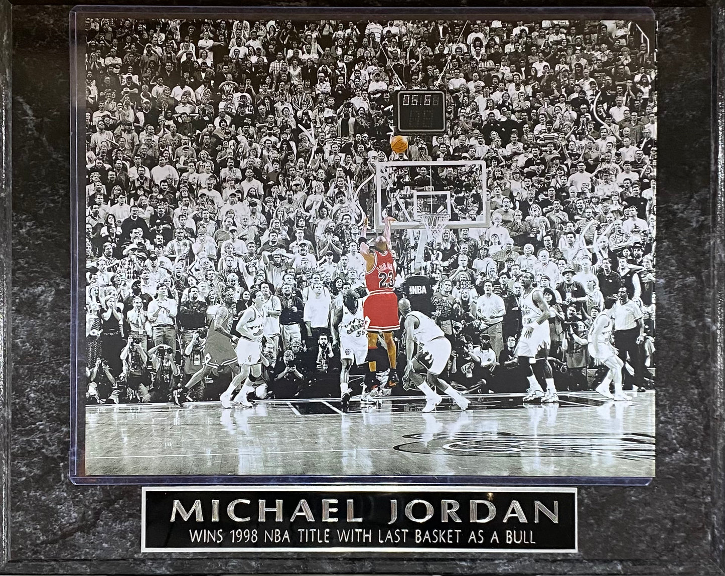 Michael Jordan "The Last Shot" Chicago Bulls Wall Plaque