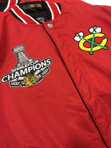 Mens Chicago Blackhawks Reversible 2015 Stanley Cup Champions Jacket - Pro Jersey Sports