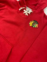 Women's Chicago Blackhawks Queensboro Lace Hooded Sweatshirt - Pro Jersey Sports