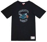 Men's Charlotte Hornets NBA Legendary Slub Black Tee By Mitchell And Ness - Pro Jersey Sports
