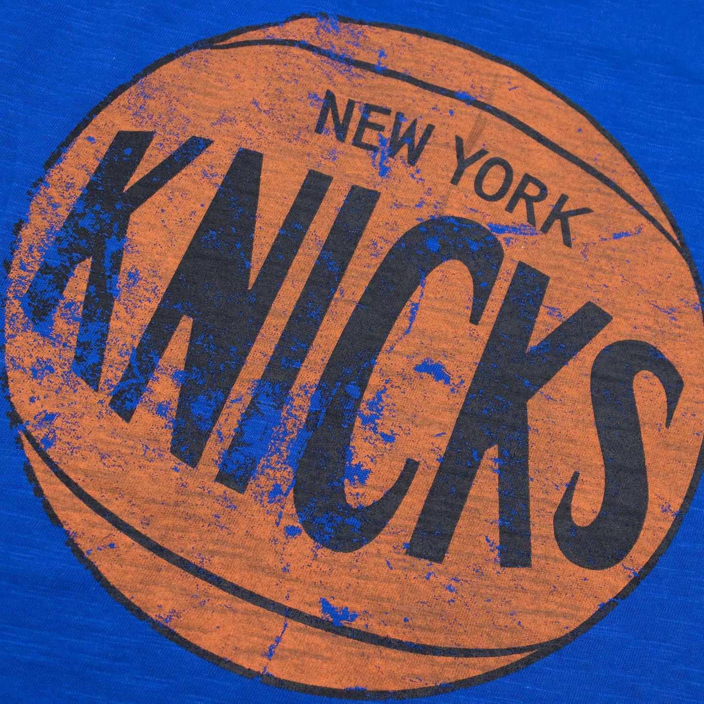 Men's New York Knicks NBA Legendary Slub Royal Tee By Mitchell And Ness