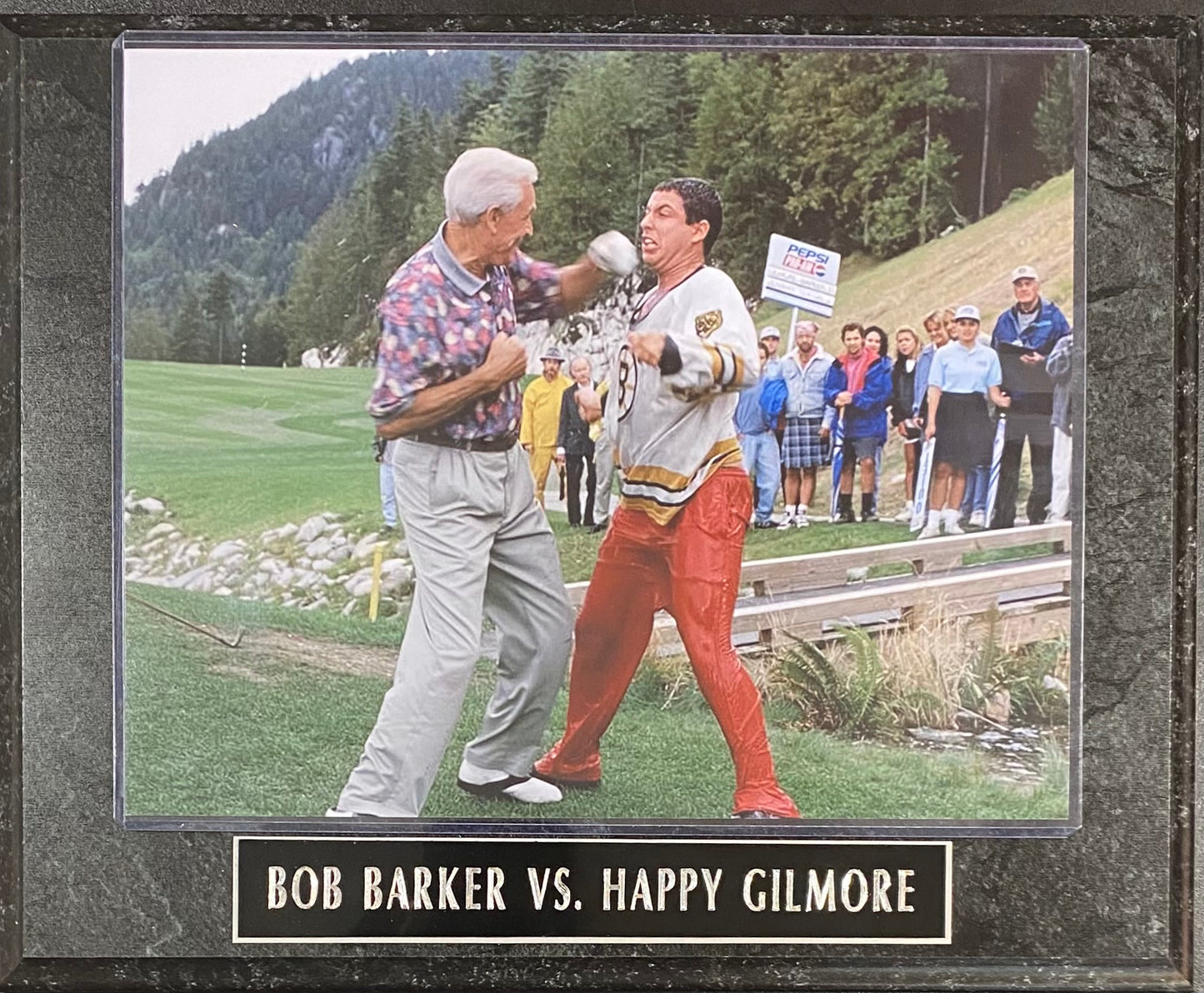 Bob Barker vs Happy Gilmore Wall Plaque