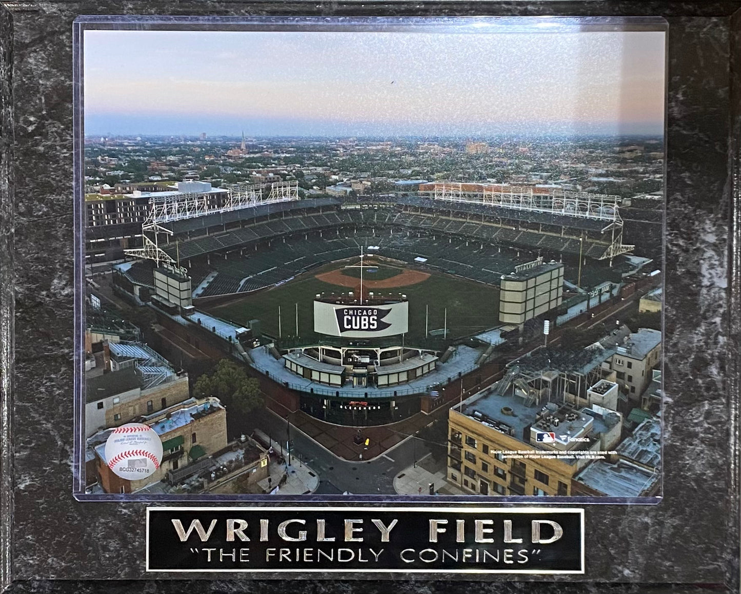 Chicago Cubs Wrigley Field "The Friendly Confines" Photo Plaque