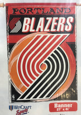 Portland Trailblazers Retro Logo Banner Flag - Pro Jersey Sports