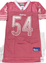 Youth Girls Chicago Bears Brian Urlacher Pink & White Jersey - Pro Jersey Sports