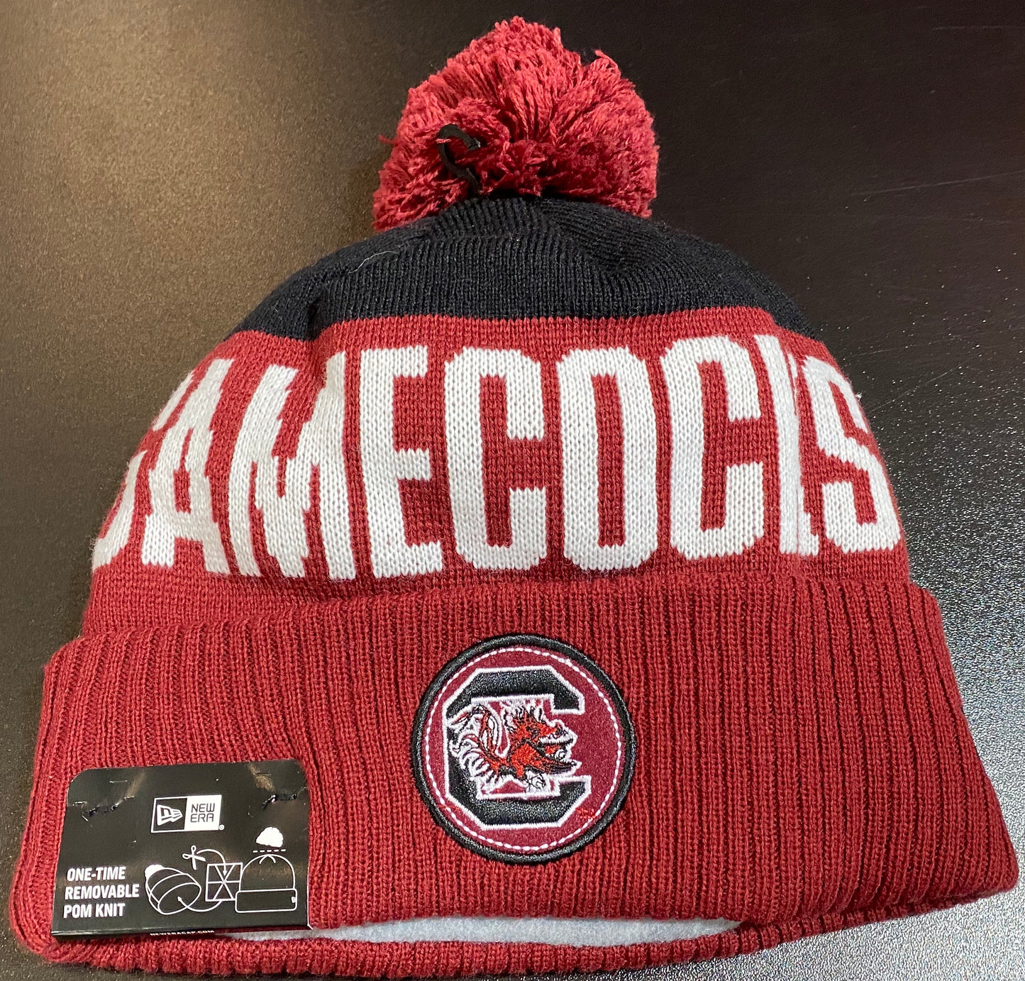 New Era South Carolina Gamecocks OTC Knit Hat with Pom
