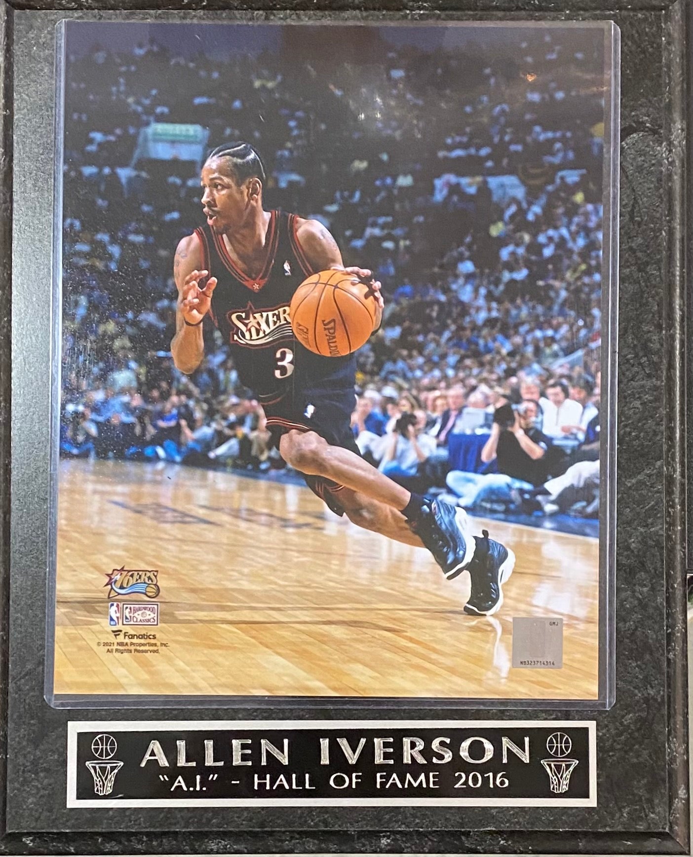 Allen Iverson "A.I" Hall of Fame 2016 Plaque