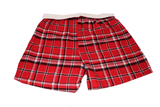 Chicago Blackhawks Adult Plaid Bleacher Boxer - Pro Jersey Sports