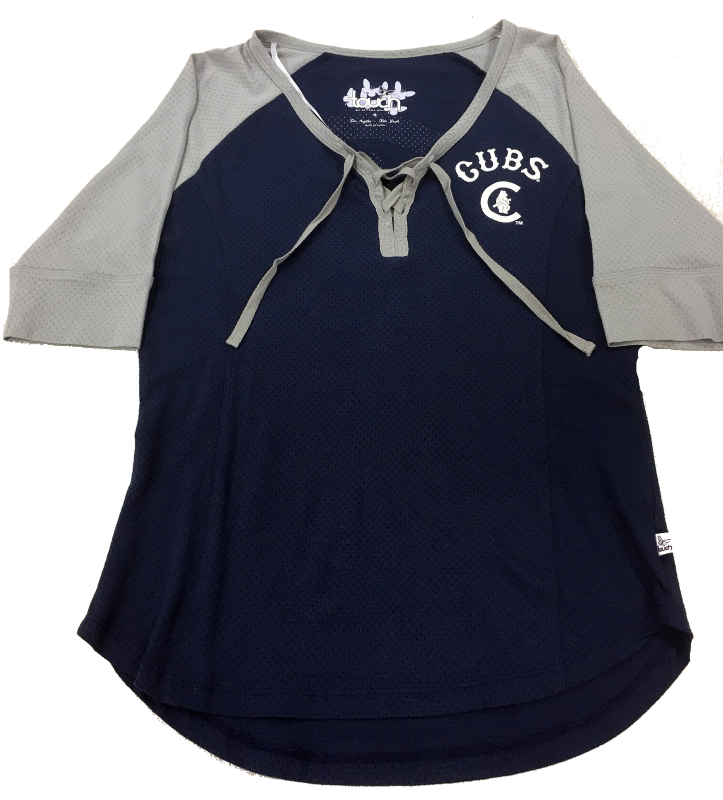 Women’s Chicago Cubs Navy/Gray Perfect Game Top