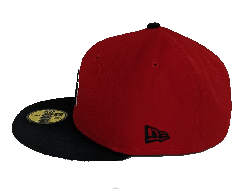 Los Angeles Dodgers New Era 2 Tone Eruption Red/Black 75th World Series 59FIFTY Fitted Hat
