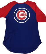 Women's Chicago Cubs Touch by Alyssa Milano Blue/Red Perfect Game 3/4-Sleeve T-Shirt - Pro Jersey Sports