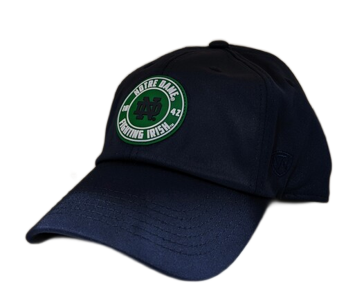 Men's Notre Dame Fighting Irish Top of the World Navy Performance Adjustable Hat