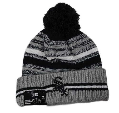Chicago White Sox New Era Black/Gray Sport Knit Hat