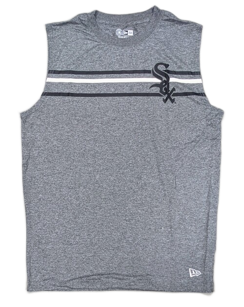 Men's Chicago White Sox New Era Heathered Gray Sleevless T-Shirt