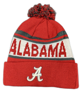 Alabama Crimson Tide NCAA Top of the World Crimson Cuffed Pom Knit Hat - Pro Jersey Sports