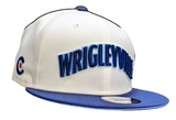 Chicago Cubs Wrigleyville 2 Tone Cream/Navy Cooperstown Collection 9FIFTY Snapback Hat - Pro Jersey Sports