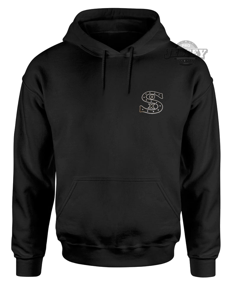 Mens Chicago White Sox New Era Black Cooperstown Collection 1917 Logo Hoodie