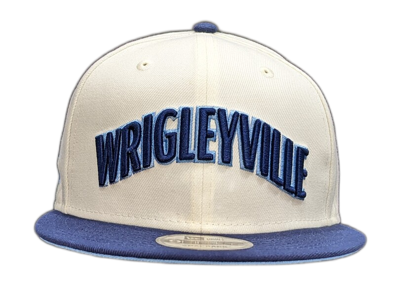 Chicago Cubs Wrigleyville 2 Tone Cream/Navy Cooperstown Collection 9FIFTY Snapback Hat