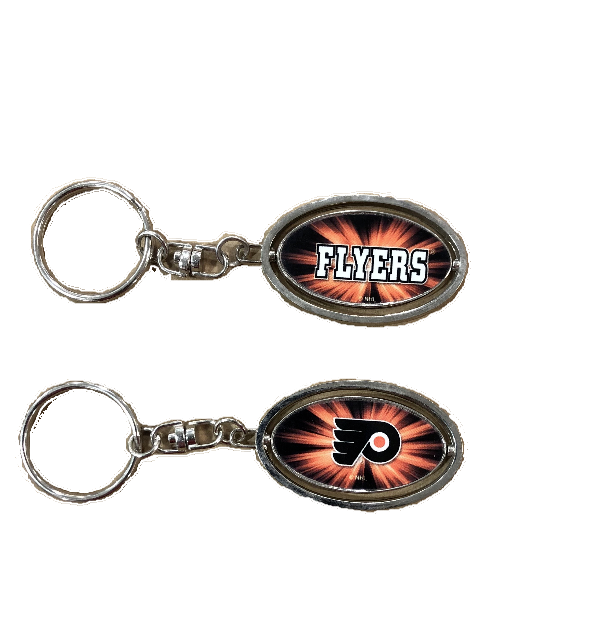 Philadelphia Flyers Metal Spinner Keychain