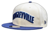 Chicago Cubs Wrigleyville 2 Tone Cream/Navy Cooperstown Collection 9FIFTY Snapback Hat - Pro Jersey Sports