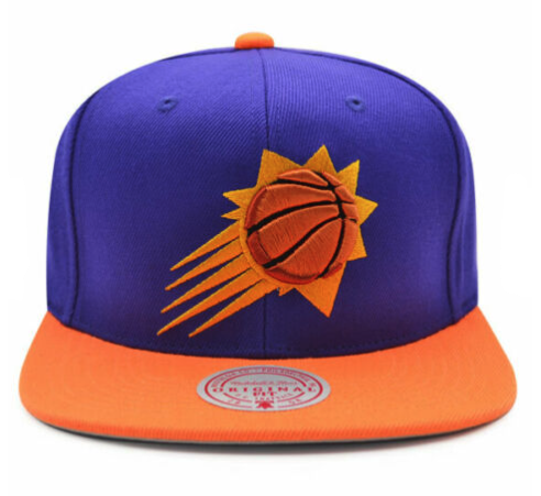 Men's Mitchell & Ness Phoenix Suns Basic Core Purple/Orange Adjustable Snapback Hat