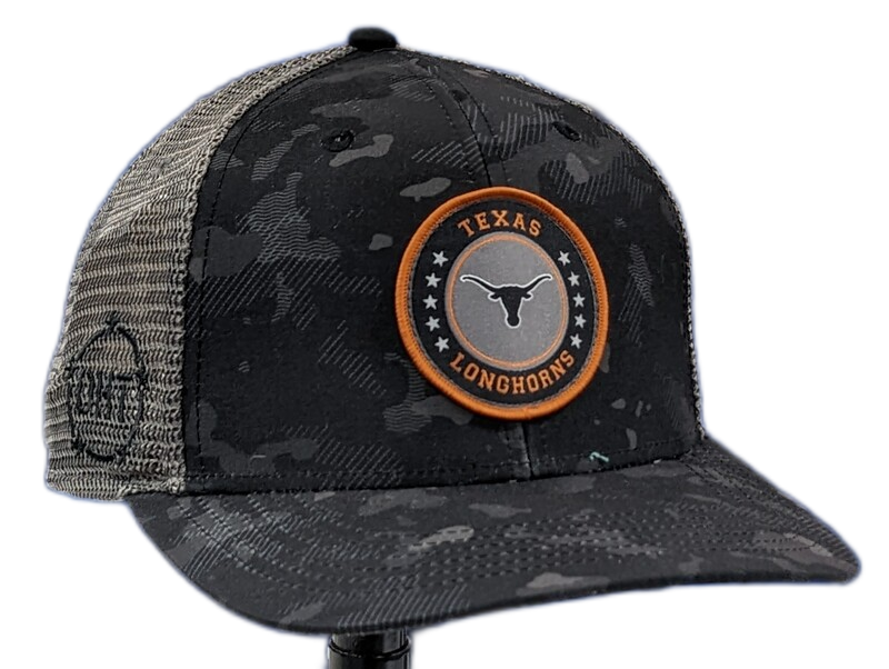 Texas Longhorns Operation Hat Trick Dark Camo Trucker Adjustable Top of the World Hat