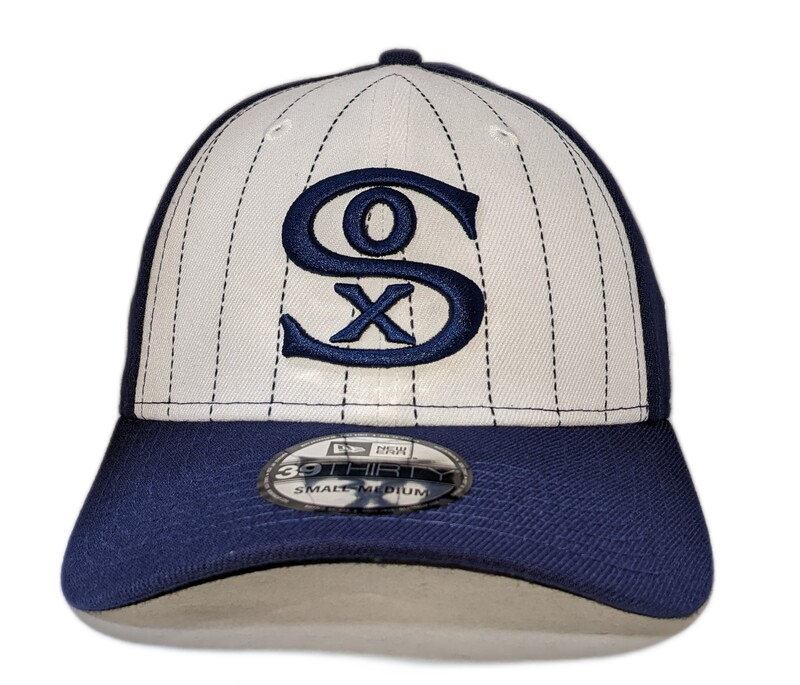 Chicago White Sox Cooperstown Collection 2 Tone Navy/White Pinstripe 1919 39THIRTY Flex Hat