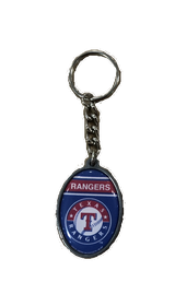 Texas Rangers MLB Oval Keychain - Pro Jersey Sports