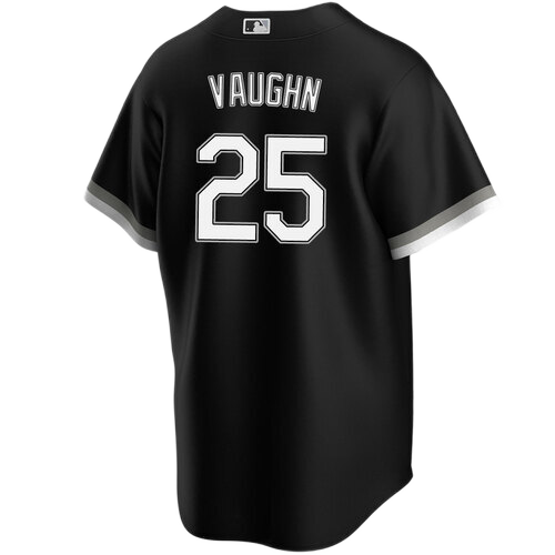 Men's Andrew Vaughn Chicago White Sox NIKE Black Alternate Spring Training Premium Replica Jersey