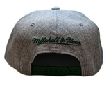 Boston Celtics Team Gray Heathered HWC 2.0 Mitchell & Ness Snapback Hat - Pro Jersey Sports