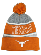 Texas Longhorns NCAA Top of the World Burnt Orange Cuffed Pom Knit Hat - Pro Jersey Sports