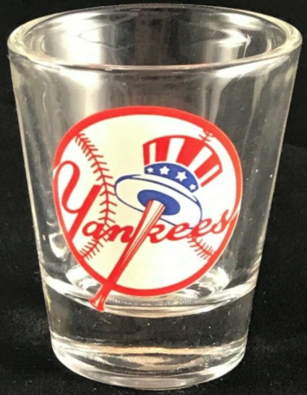 New York Yankees Clear 2oz. Shot Glass