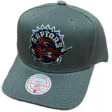 Toronto Raptors Pro Crown Fit Mitchell & Ness Gray Snapback Hat - Pro Jersey Sports