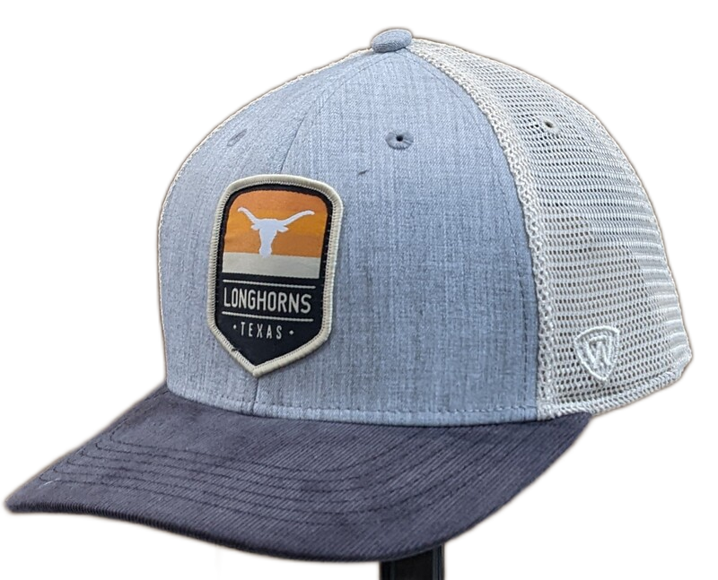 Texas Longhorns Steel Heather Trucker Adjustable Top of the World Hat