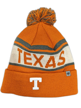 Texas Longhorns NCAA Top of the World Rust Orange Cuffed Pom Knit Hat - Pro Jersey Sports