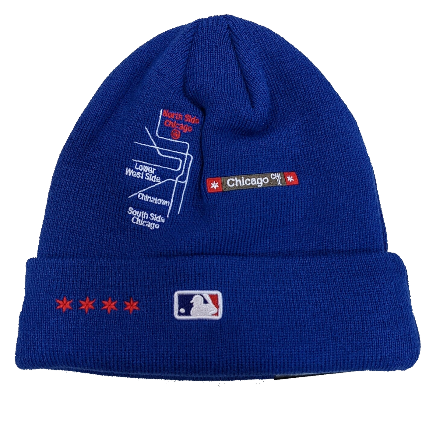 Men's Chicago Cubs New Era Royal 2016 World Series City Transit Cuffed Knit Hat