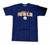 Youth Illinois Fighting Illini Illiniwek NCAA Property Of Navy Tee - Pro Jersey Sports