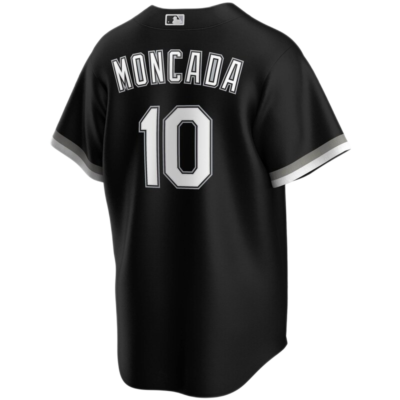 Men's Yoan Moncada Chicago White Sox NIKE Black Alternate Spring Training Premium Replica Jersey - Pro Jersey Sports