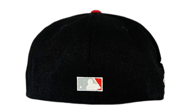 Texas Rangers New Era 2 Tone Black/Red Rock Pack Pantera Vulgar Display of Power Inspired 59FIFTY Fitted Hat