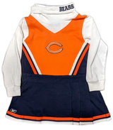 Girls Reebok Chicago Bears Child Orange/Navy Turtleneck Cheerleader Dress - Pro Jersey Sports