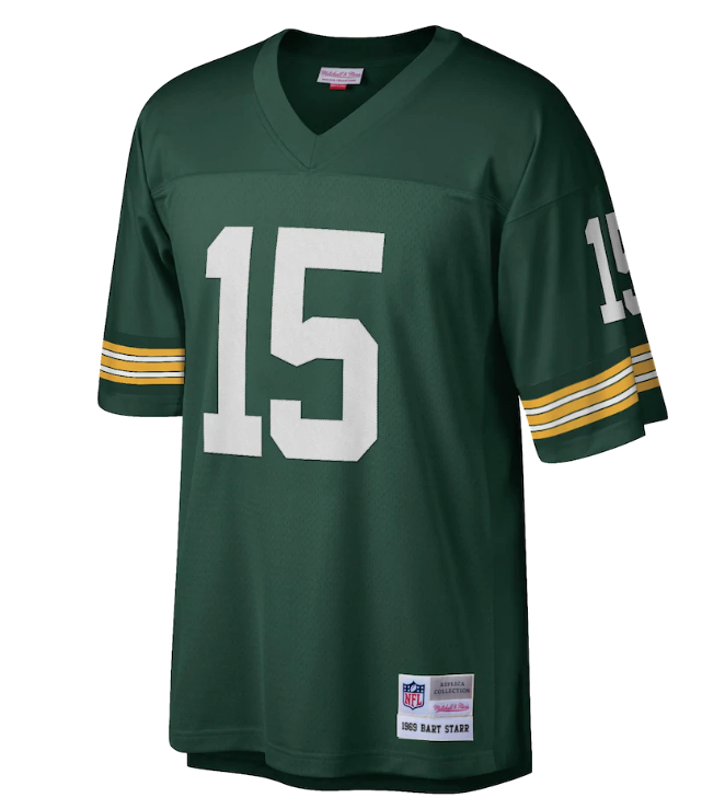 Men's Green Bay Packers Bart Starr Mitchell & Ness Green Legacy Replica Jersey