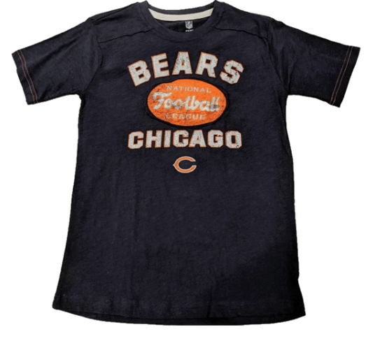 Chicago Bears Youth Navy Vintage Crew Neck Tee