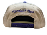 Phoenix Suns Mitchell & Ness Natural 2 Tone Snapback Hat- Cream/Purple - Pro Jersey Sports