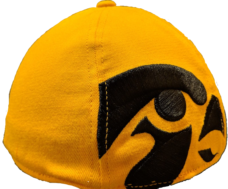 Mens NCAA Iowa Hawkeyes B.A.F. Gold Memory Fit Hat